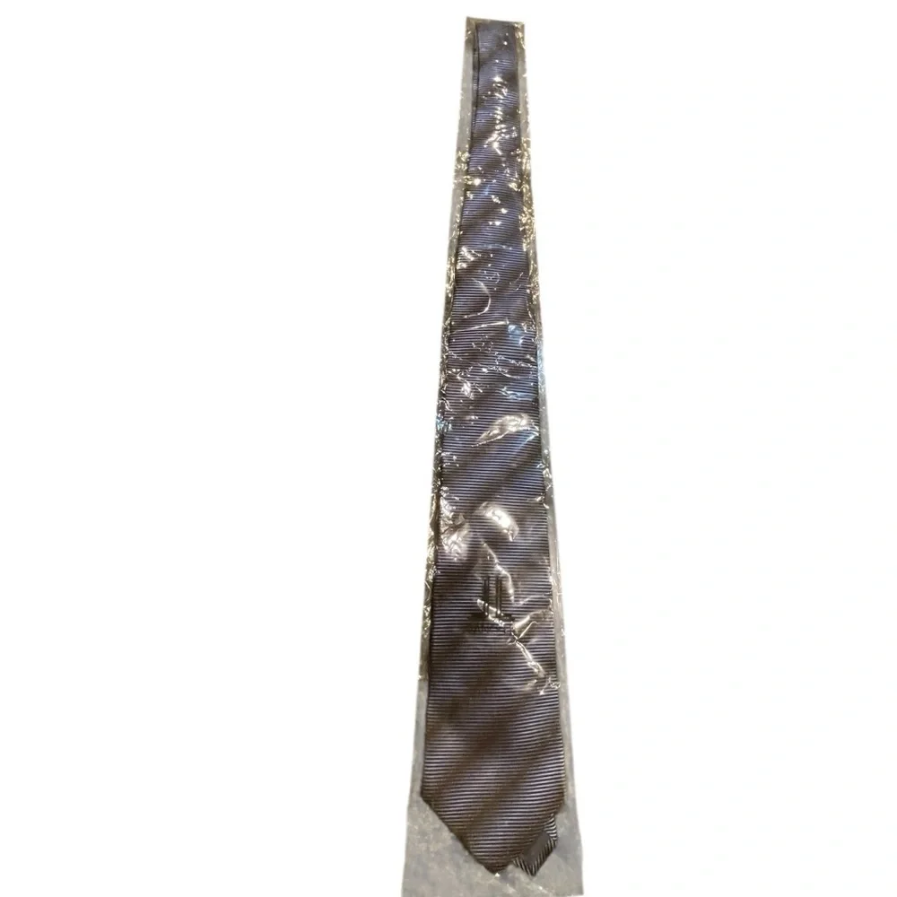 👔🆕JL LANCETTI Striped Men's Tie in Blue & Black diagonal stripe. Such a cool tie